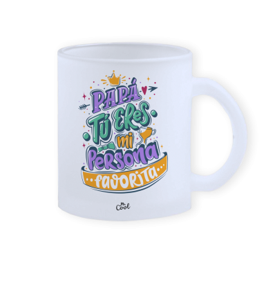 Taza cristal opaco 