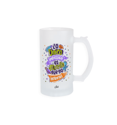 Jarra de cerveza – Lo unico imposible es aquello que no intentas