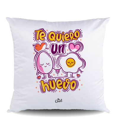 NUEVO COJIN Poliéster – Te quiero un huevo