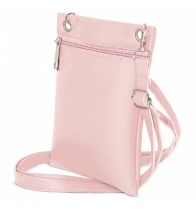 Bolsito portatodo con compartimento y cierre de cremallera