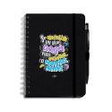Libreta negra con bolígrafo - Se necesita un gran corazón para enseñar a pequeñas mentes